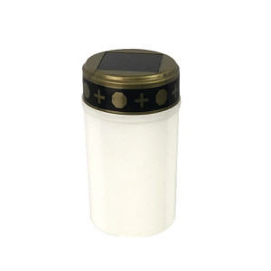 Lumière de tombe à induction solaire, bougie d'extérieur à LED étanche, spécification : sans clous de terre, blanc SH5903734-20
